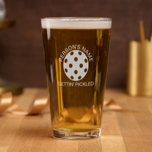 Gettin' Pickled Personalized Etched Glasses