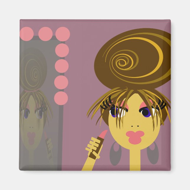 Gettin Ready Pop Art Magnet (Front)