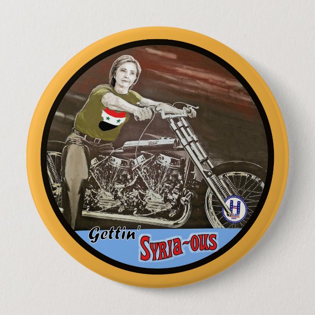 Gettin' Syria-ous Button (Front)