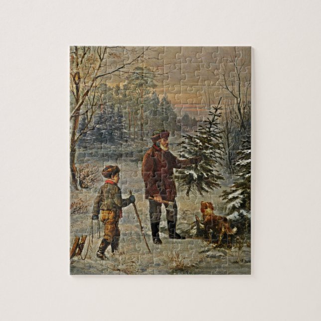 Getting a Christmas Tree Jigsaw Puzzle (Vertical)