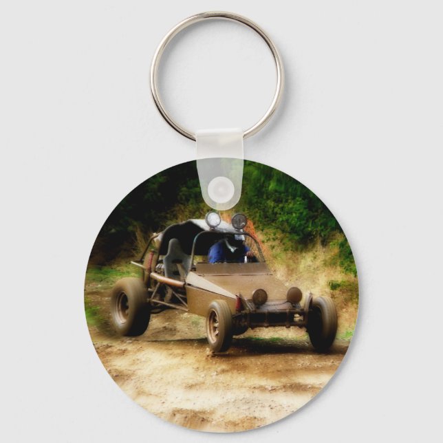 Getting Air in a Dune Buggy Keychain (Front)