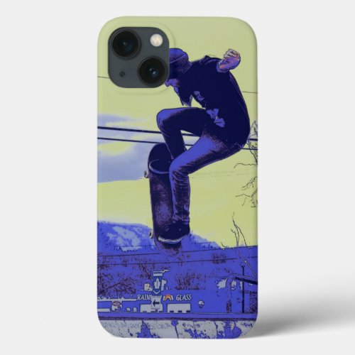 Getting Air _ Skateboarder iPhone 13 Case