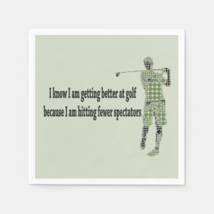 Getting Better at Golf Napkins