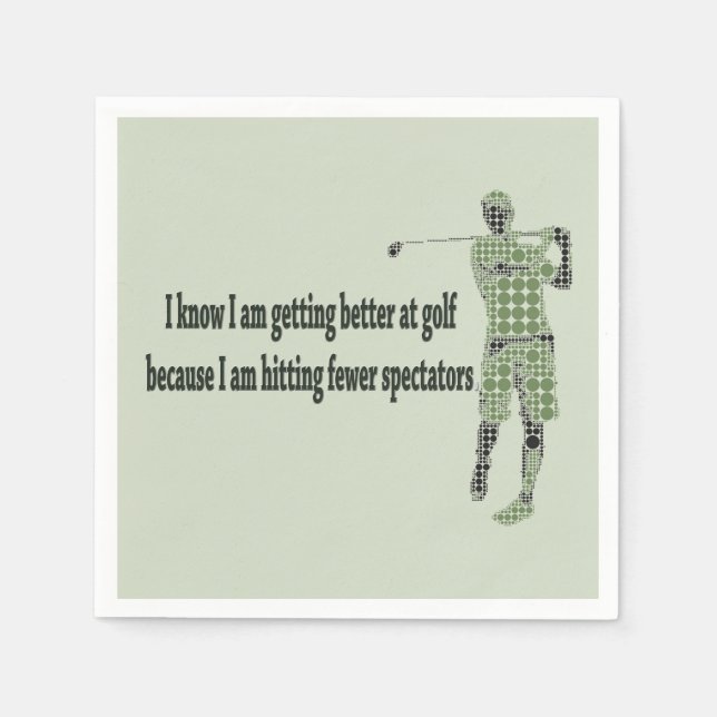 Getting Better at Golf Napkins (Front)