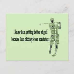 Getting Better at Golf Postcard