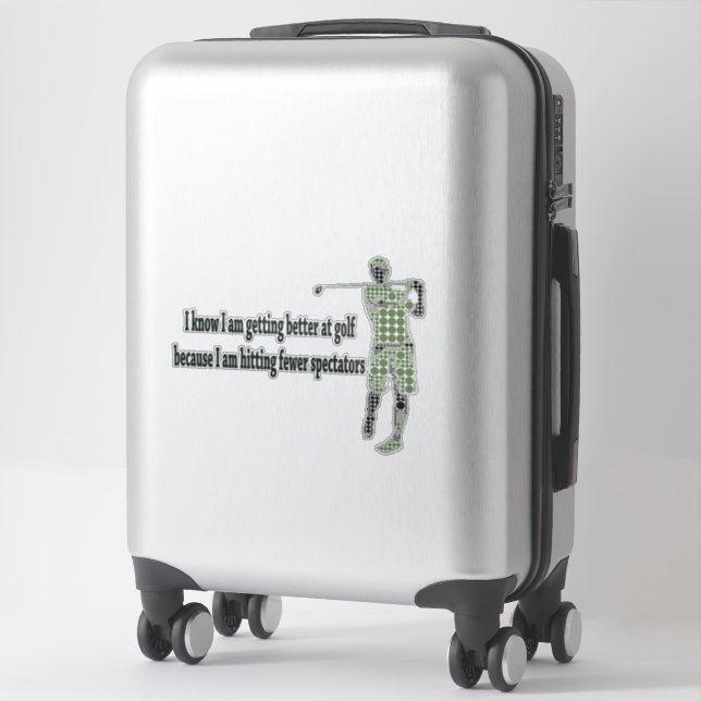 Getting Better at Golf Sticker (Suitcase)