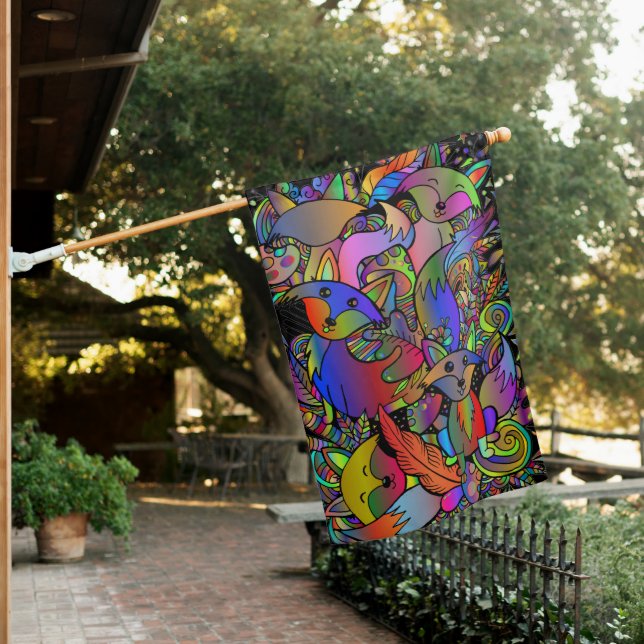 Getting Foxy  House Flag (In SItu)