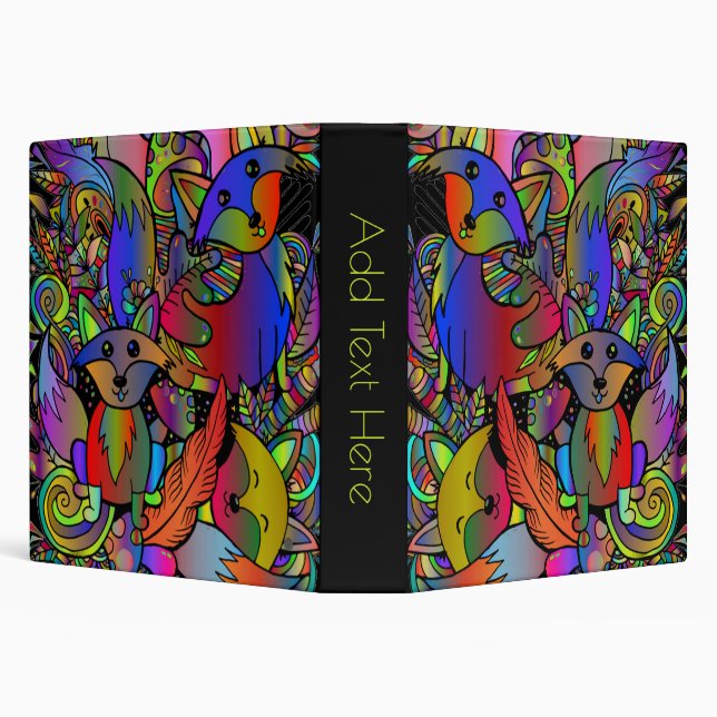 Getting Foxy Personal 3 Ring Binder (Background)