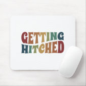 Getting Hitched Bachelorette Party Bridal Wedding Mouse Pad (With Mouse)