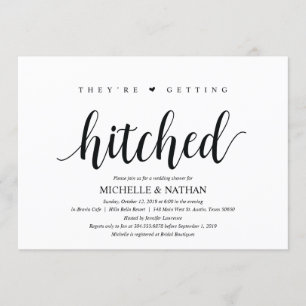 Getting hitched Bridal shower Invitation cards