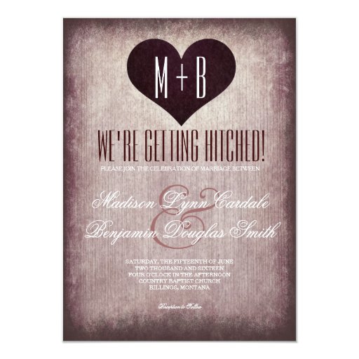 Getting Hitched Invitations 6