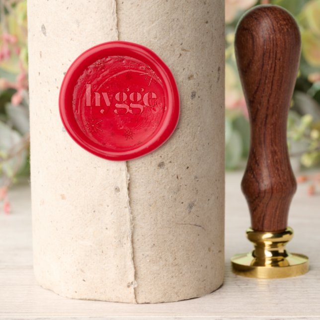 Getting Hygge With It Christmas Gnomes Snowflakes Wax Seal Stamp (Insitu (Parchment))