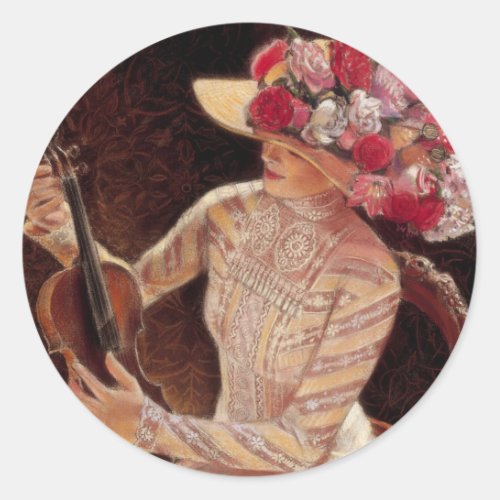 Getting in Tune by Sue Halstenberg Classic Round Sticker