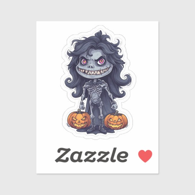 Getting Into the Spooky Spirit Sticker – Cute (Sheet)