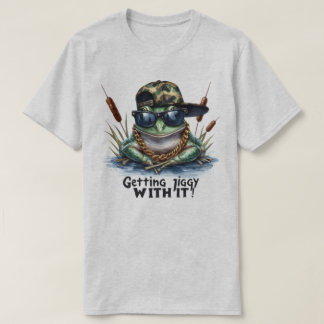 Getting Jiggy Funny Toad Graphic Quote T-Shirt