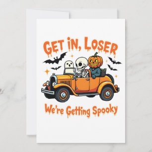 Getting Loser We're Getting Spooky Halloween Invitation