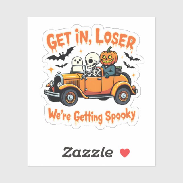 Getting Loser We're Getting Spooky Halloween  Sticker (Sheet)