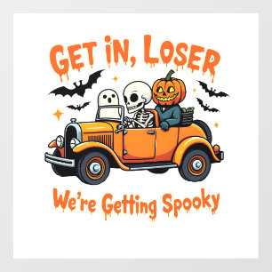 Getting Loser We're Getting Spooky Halloween Window Cling
