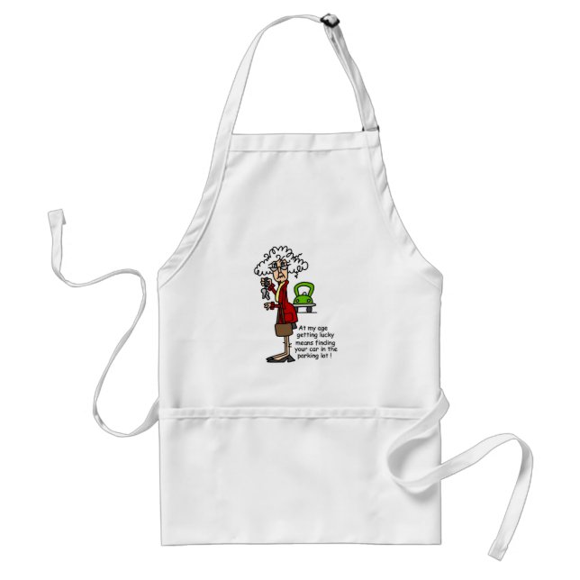 Getting Lucky Humor Adult Apron (Front)