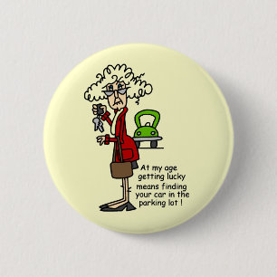 Getting Lucky Humor Button