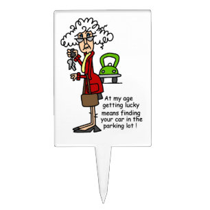 Getting Lucky Humor Cake Topper