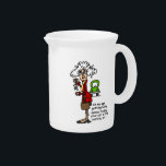 Getting Lucky Humor Drink Pitcher<br><div class="desc">Getting lucky never got funnier! Stella,  a gal with lots of spunk and attitude says "At my age getting lucky means finding your car in the parking lot!". Humorous attitude T-shirts,  mugs,  cards,  stickers,  tote bags,  hoodies,  keychains,  magnets,  wall clocks,  journals,  and more to make you laugh!</div>