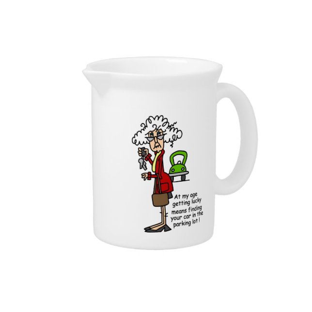 Getting Lucky Humor Drink Pitcher (Right)