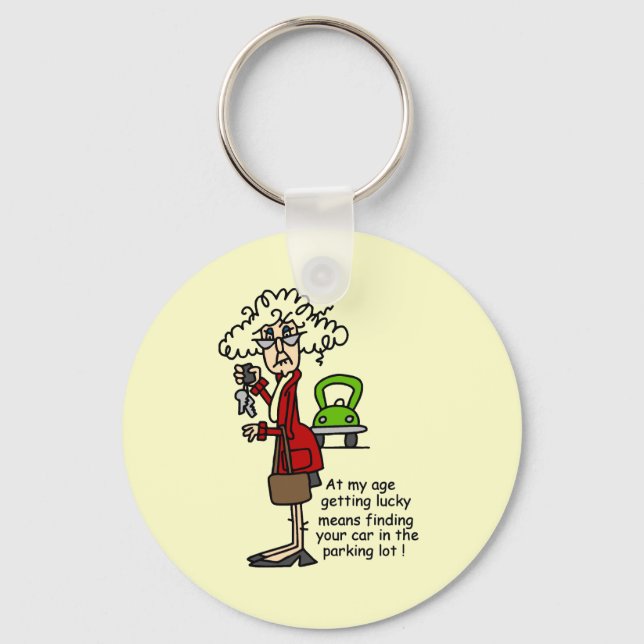 Getting Lucky Humor Keychain (Front)
