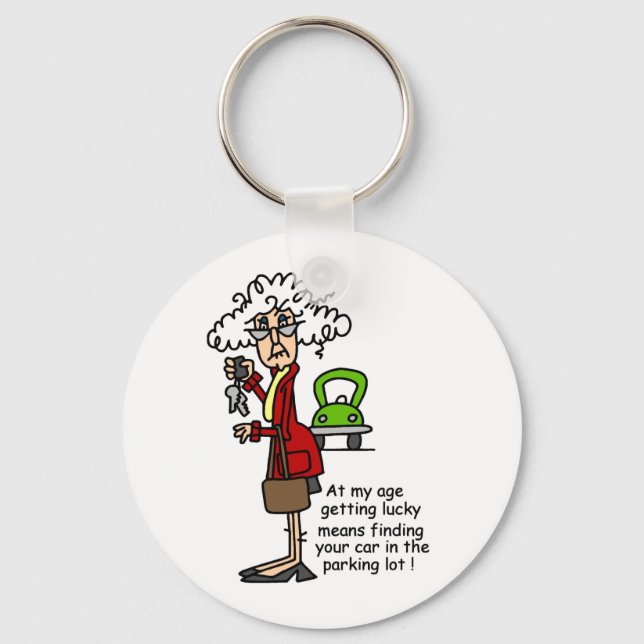 Getting Lucky Humor Keychain (Front)