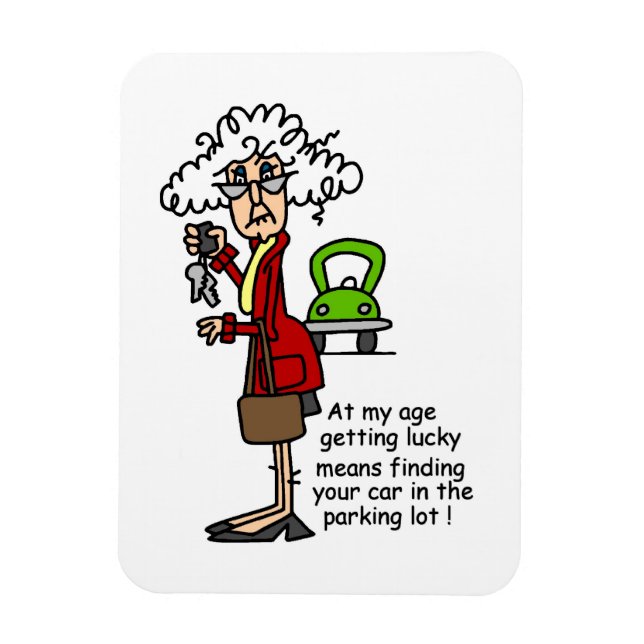 Getting Lucky Humor Magnet (Vertical)