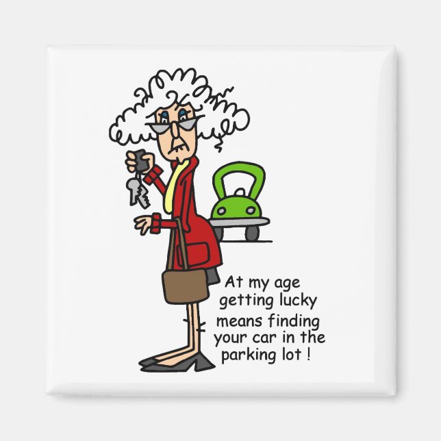 Getting Lucky Humor Magnet (Front)