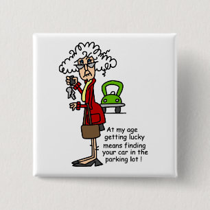 Getting Lucky Humor Pinback Button