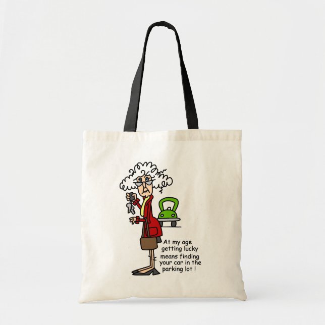 Getting Lucky Humor Tote Bag (Front)