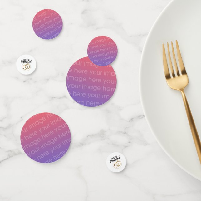 Getting Married add your own photos to customize Confetti (Group)