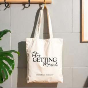 Getting Married Bride To Be Gifts Bride Name Tote Bag