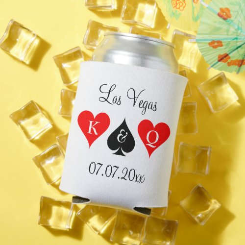 Getting married Las Vegas custom wedding party Can Cooler