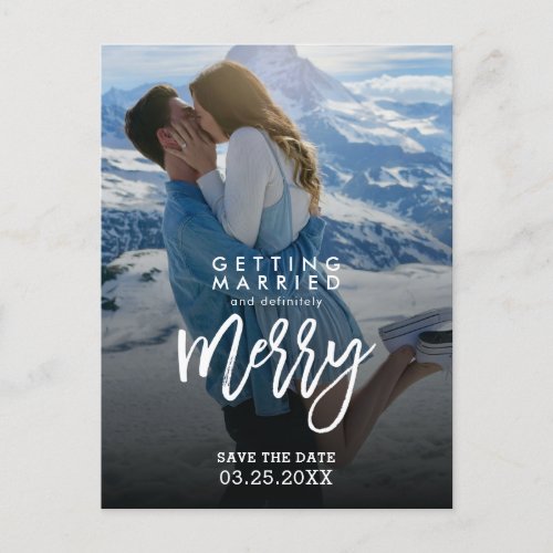 Getting Married Photo Save The Date Wedding  Postcard