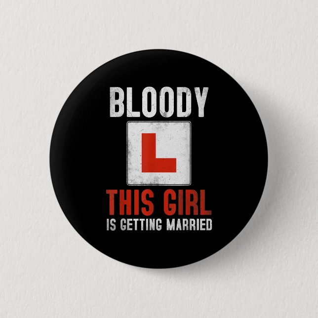 Getting Married Proposal Idea For Fiancée &amp; Wo Button (Front)
