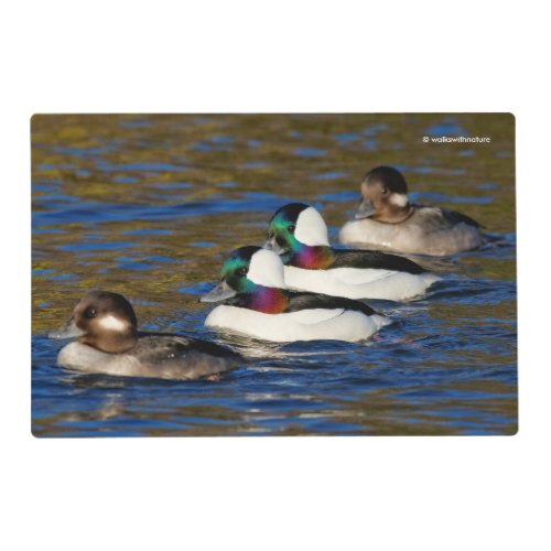 Getting My Ducks in a Row Four Buffleheads Placemat
