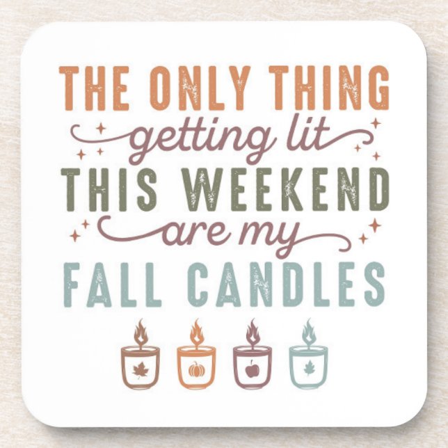 Getting My Fall Candles Beverage Coaster (Front)