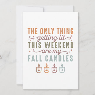 Getting My Fall Candles Card