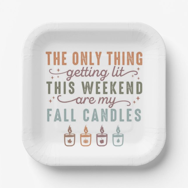 Getting My Fall Candles Paper Plates (Front)