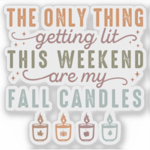 Getting My Fall Candles Sticker