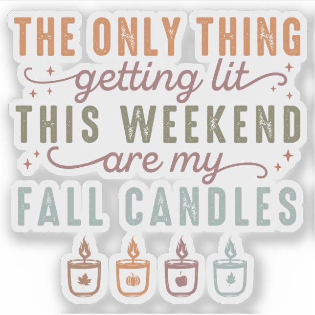 Getting My Fall Candles Sticker (Front)