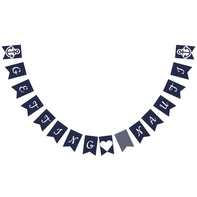 Getting Nauti Bachelorette Party Nautical Bunting Flags (All)