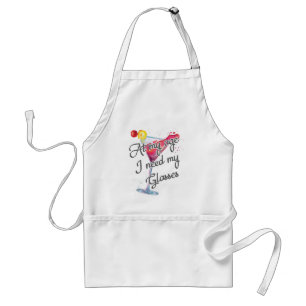 Getting Old At My Age I Need My Glasses Wine Lover Adult Apron