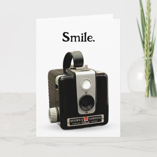 Getting Old Humor Birthday Retro Camera Card (Front)