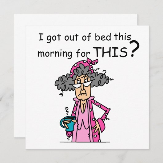 Getting Out of Bed Humor (Front/Back)