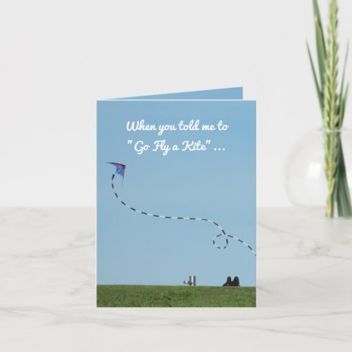 Getting over a Break_up Go Fly a Kite beautiful Card