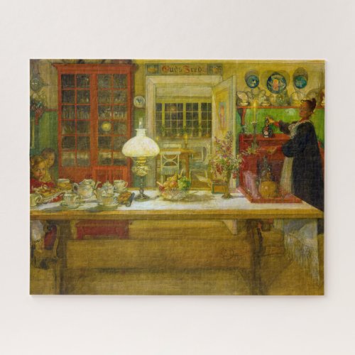 Getting Ready for a Game by Carl Larsson Jigsaw Puzzle